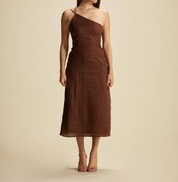 Style 1-3286384545-2901 FAITHFULL THE BRAND Brown Size 8 Free Shipping Summer Cocktail Dress on Queenly