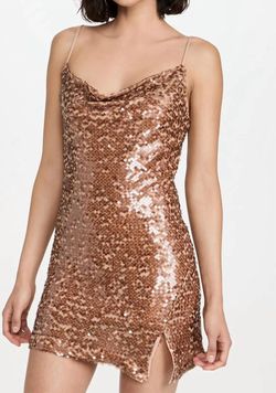 Style 1-3418567022-3855 ASTR Brown Size 0 Free Shipping Sheer Sequined Mini Cocktail Dress on Queenly