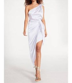 Style 1-3585575547-2901 STEVE MADDEN Purple Size 8 Spandex Free Shipping Floor Length Polyester Side slit Dress on Queenly
