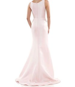 Style 1-3623552501-1901 Marsoni by Colors Pink Size 6 Sheer Floor Length Mermaid Dress on Queenly