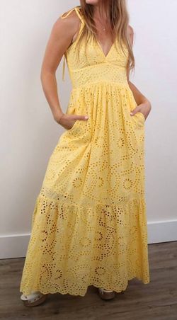 Style 1-3628842851-3236 young fabulous & broke Yellow Size 4 Free Shipping Straight Dress on Queenly