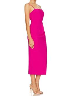 Style 1-3909623655-1498 LIKELY Pink Size 4 Side Slit Spandex Black Tie Cocktail Dress on Queenly