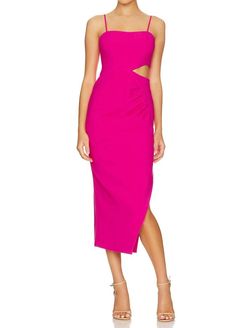 Style 1-3909623655-1498 LIKELY Pink Size 4 Side Slit Spandex Black Tie Cocktail Dress on Queenly