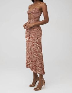 Style 1-668509401-2901 for Love & Lemons Brown Size 8 Free Shipping Cut Out Cocktail Dress on Queenly