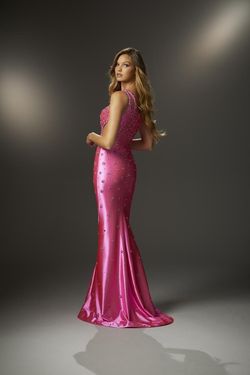 Style 48010 MoriLee Pink Size 00 Flare Cut Out Jewelled Jersey Black Tie Straight Dress on Queenly