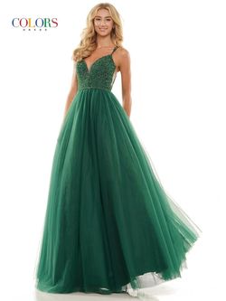 Style 2382 Colors Green Size 10 Floor Length Emerald Ball gown on Queenly