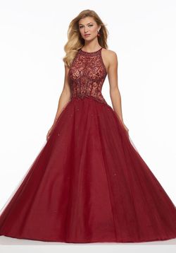 Style 43033 MoriLee Red Size 22 Pageant Mori Lee Floor Length Ball gown on Queenly