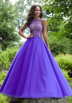 Style 43033 MoriLee Purple Size 20 Prom 43033 Tall Height Ball gown on Queenly