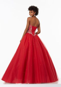 Style 99072 MoriLee Red Size 20 Tall Height Floor Length Ball gown on Queenly