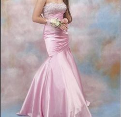 Tiffany Designs Pink Size 2 50 Off Floor Length Mermaid Dress on Queenly