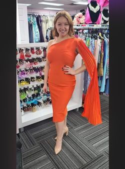 Orange Size 12 Cocktail Dress on Queenly