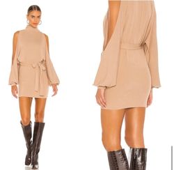 Style 23 Lover+Friends Nude Size 4 Spandex Straight Dress on Queenly