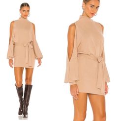 Style 23 Lover+Friends Nude Size 4 Spandex Straight Dress on Queenly