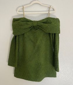 Zara Green Size 4 Jersey Cotton Sorority Cocktail Dress on Queenly
