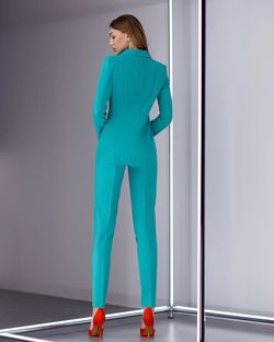 Elagia Green Size 8 Interview Floor Length Jumpsuit Dress on Queenly