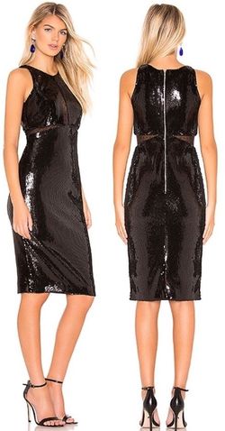 Style 15 Bardot Black Size 4 Appearance Straight Dress on Queenly