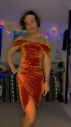 Orange Size 4 Cocktail Dress on Queenly
