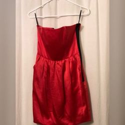 RACHEL Rachel Roy Red Size 4 Strapless Mini Cocktail Dress on Queenly