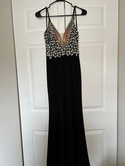 Xscape Black Size 2 Pageant Gala Side slit Dress on Queenly