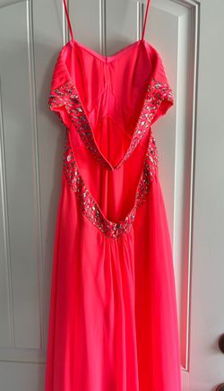 Morgan and Co Pink Size 4 Military Prom A-line Dress on Queenly