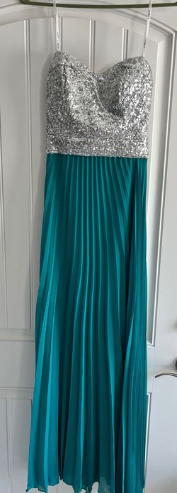 B. Darlin Green Size 2 Jersey Strapless Military A-line Dress on Queenly