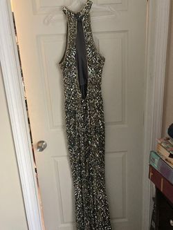 Mac Duggal Multicolor Size 12 Pageant Tall Height Side slit Dress on Queenly