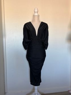 Fashion Nova Black Size 4 Side slit Dress on Queenly