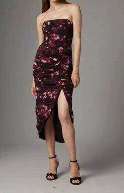 Style 1-1069963316-3855 GILNER FARRAR Multicolor Size 0 Free Shipping Jersey Strapless Cocktail Dress on Queenly