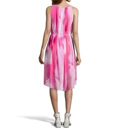 Style 1-1233069403-2901 T Tahari Pink Size 8 Free Shipping High Low Cocktail Dress on Queenly