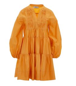 Style 1-1250161620-3236 DEVOTION TWINS Orange Size 4 Sleeves V Neck Long Sleeve Cocktail Dress on Queenly