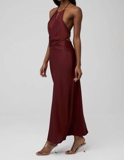 Style 1-1412585023-1901 SIGNIFICANT OTHER Red Size 6 Halter Free Shipping Straight Dress on Queenly