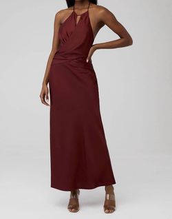 Style 1-1412585023-1901 SIGNIFICANT OTHER Red Size 6 Free Shipping Halter Military Tall Height Straight Dress on Queenly
