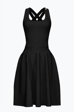 Style 1-1422274499-2901 PINKO Black Size 8 Tall Height One Shoulder Mini Square Neck Cocktail Dress on Queenly