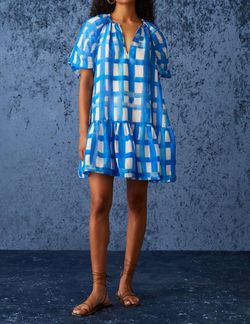 Style 1-1787258421-2901 Marie Oliver Blue Size 8 Silk Mini Tall Height Cocktail Dress on Queenly