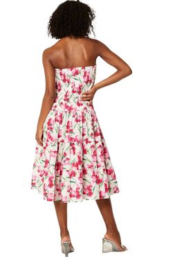 Style 1-1945628016-3236 Misa Los Angeles Pink Size 4 Floral Barbiecore Cocktail Dress on Queenly