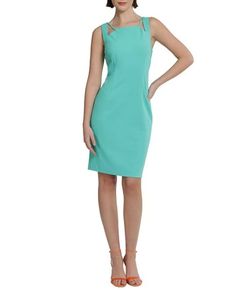 Style 1-1976031738-2168 Donna Morgan Green Size 8 Polyester Spandex Cocktail Dress on Queenly