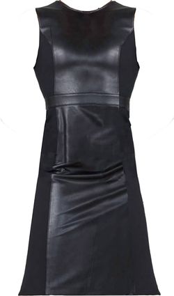 Style 1-2117248291-2696 Spanx Black Size 12 Jersey Straight Plus Size Polyester Cocktail Dress on Queenly