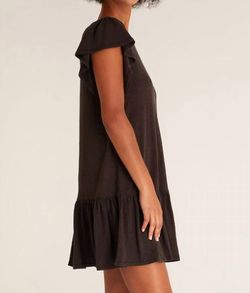 Style 1-2575003629-3236 Z Supply Black Size 4 Tall Height Mini Summer Keyhole Cocktail Dress on Queenly
