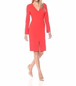 Style 1-2578768878-2168 Black Halo Red Size 8 Straight Cocktail Dress on Queenly