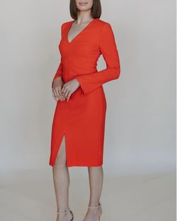 Style 1-2578768878-98 Black Halo Red Size 10 Tall Height Straight Cocktail Dress on Queenly