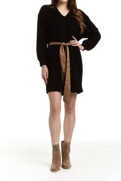 Style 1-2920363751-3236 DREW Black Size 4 Suede Mini Sorority Cocktail Dress on Queenly