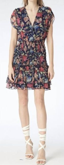 Style 1-318638944-3855 GILNER FARRAR Multicolor Size 0 Navy Free Shipping Summer Cocktail Dress on Queenly