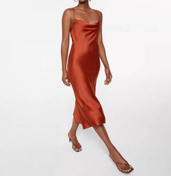 Style 1-3257501771-3471 LUCY PARIS Orange Size 4 Military Prom Floor Length Straight Dress on Queenly