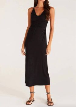 Style 1-3289384044-3855 Z Supply Black Size 0 V Neck Spaghetti Strap Tall Height Cocktail Dress on Queenly