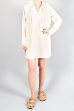 Style 1-331379085-3236 XIRENA White Size 4 Polyester Long Sleeve Ivory Cocktail Dress on Queenly