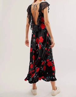 Style 1-3380702295-2696 Free People Multicolor Size 12 Ruffles Floral Sorority Cocktail Dress on Queenly