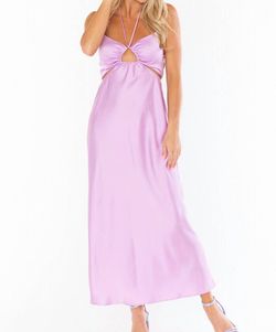 Style 1-3391935431-3236 Show Me Your Mumu Purple Size 4 Halter Keyhole Military Straight Dress on Queenly
