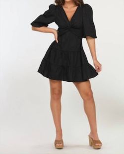 Style 1-3398722412-2901 Veronica M Black Size 8 V Neck Tall Height Cocktail Dress on Queenly