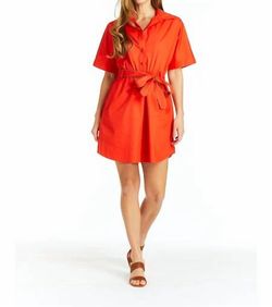 Style 1-3648414812-2696 DREW Orange Size 12 Sleeves Pockets High Neck Polyester Cocktail Dress on Queenly