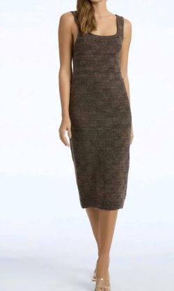 Style 1-537933070-3236 525 America Brown Size 4 Free Shipping Fitted Cocktail Dress on Queenly